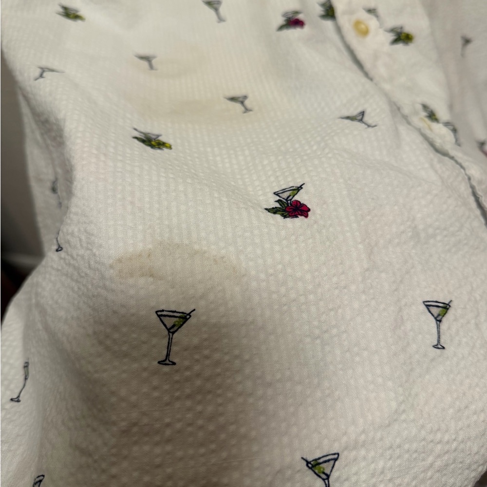Tommy Bahama Cocktail Martini Button Up - Picture 5 of 6